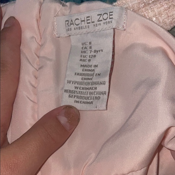 Rachel Zoe Blush Formal Kids Dress with Jacket - Picture 3 of 7